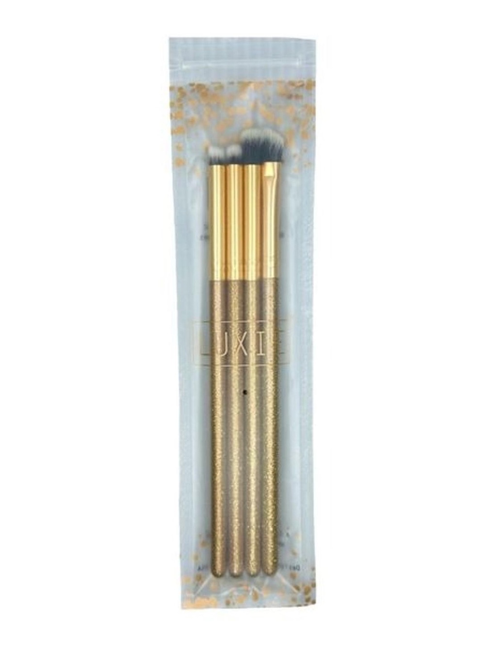 Gold Eye Makeup Brush Set - 4 Piece
